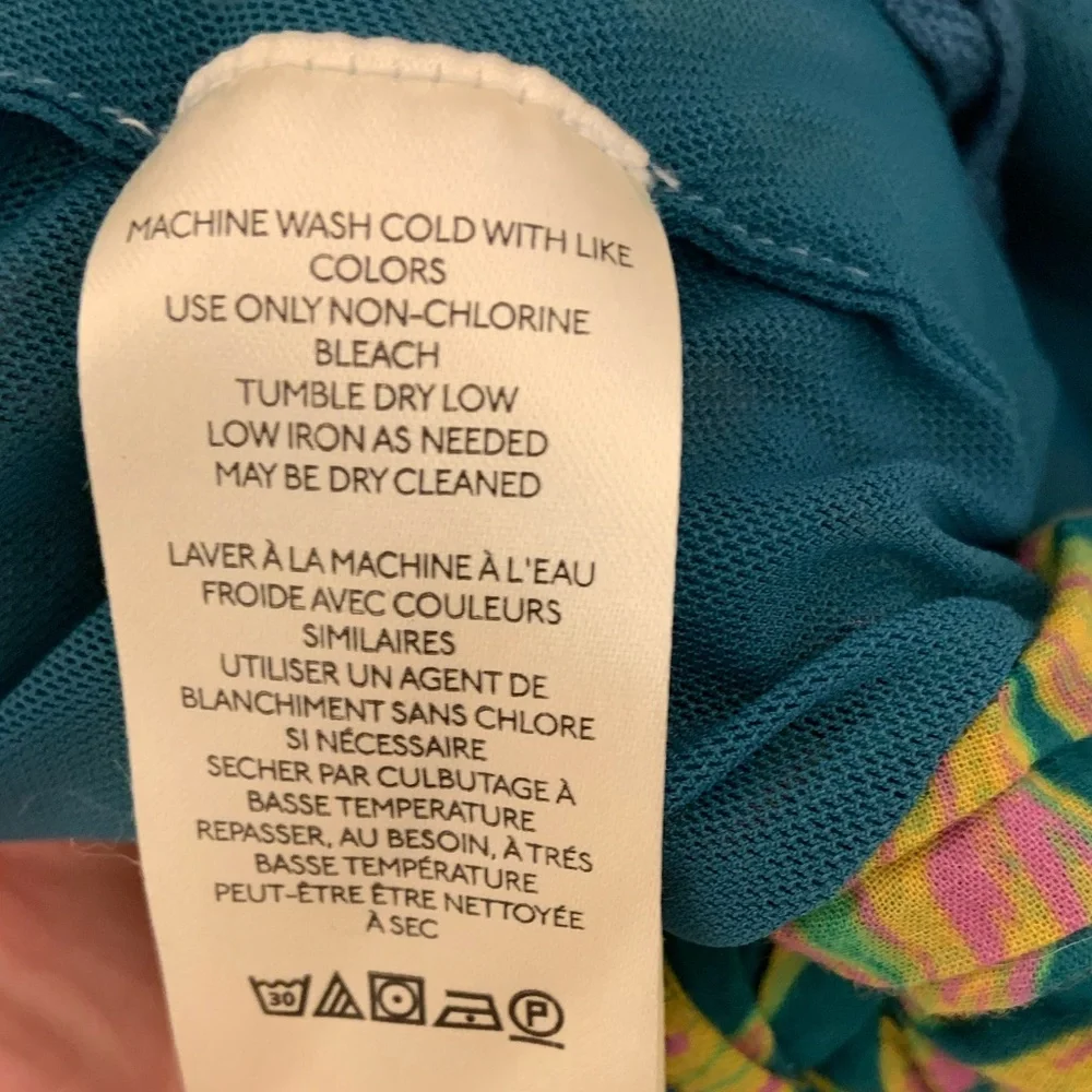 Free People Floral Tie Back Crop Top Tank Top Medium Green Pink Boho Sleevless - Picture 5 of 8